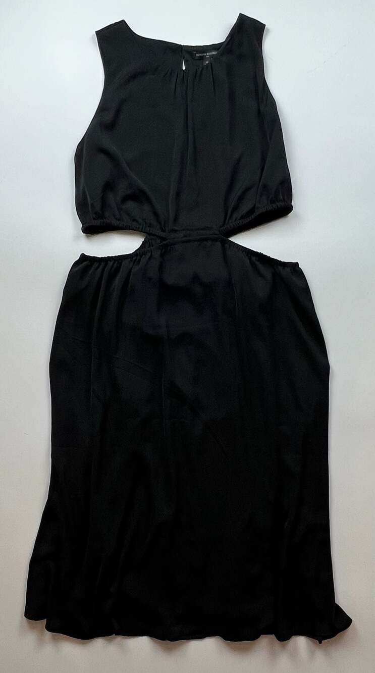 Banana Republic Black Cutout Midi Dress Size XL NWT